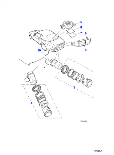Jaguar genuine reversing aid - genuine,