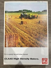 Claas High Denisty Balers Vintage Brochure Leaflet 1974
