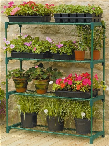 Garden greenhouse staging 4 - garden,