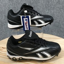 Reebok Shoes Mens 6.5 Hexride Baseball Cleats Sneakers Black Lace Up Low Top NEW
