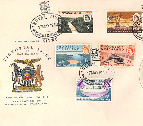 Rhodesia nyasaland qeii - &, fdc