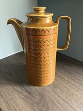 Gorgeous Large Vintage Hornsea Pottery Saffron Coffee Pot.