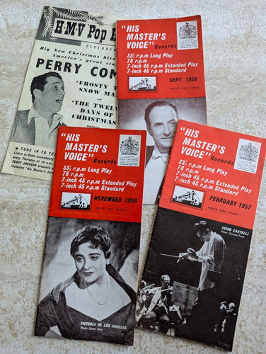 1950s hmv brochures los - x,