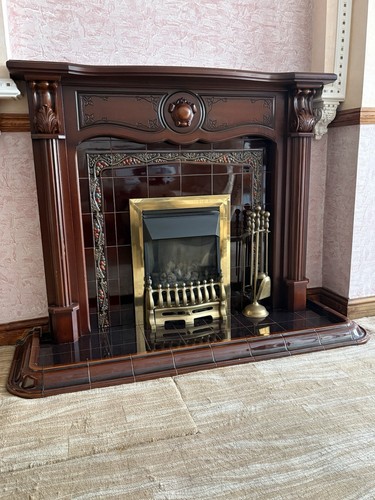 Antique gas fireplace heater - antique,