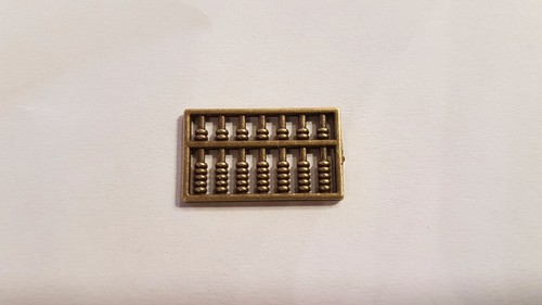 Dolls house bronze abacus