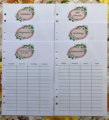 Filofax organiser paper set - filofax,