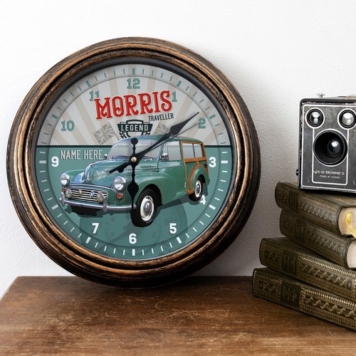 Personalised car clock morris - clock,