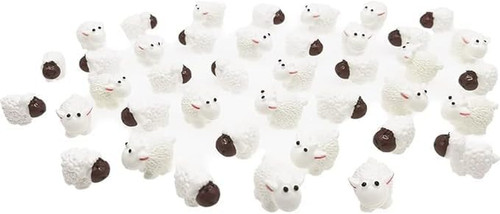 40pcs white miniature sheep - miniature,
