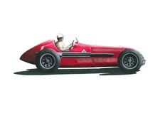 Reg Parnell, Alfa Romeo 158, British Grand Prix 1950 CANVAS PRINT