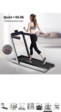 Folding Treadmill 2 in 1,Under-Desk 2.25HP Motorized Treadmill for Home Use 