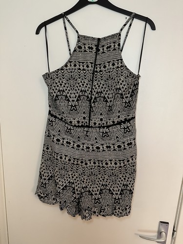 Black playsuit beach holiday - black,