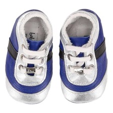 Baby Dior Metallic Leather Sneakers/Slippers