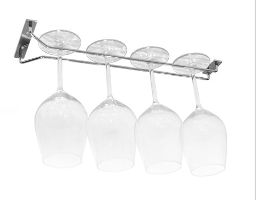 Wine glass holder chrome - glass,