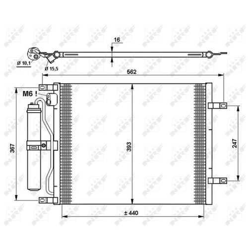 Air con condenser for nissan - air,