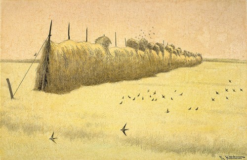 Theodor kittelsen hay drying - theodor,