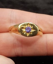 Large Size Gold On Sterling