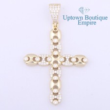 Coffee Bean Cross Men Gold