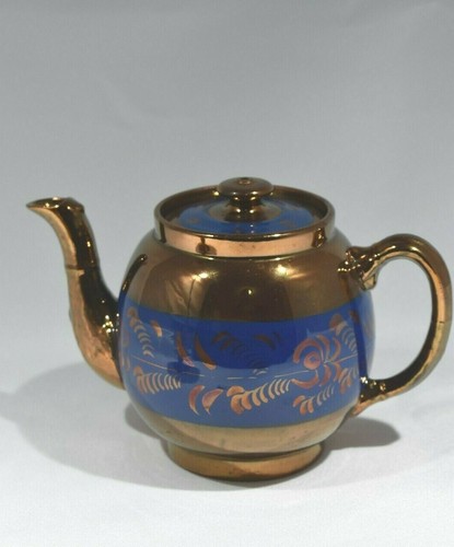 Antique copper lusterware - antique,
