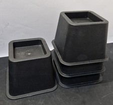 Bed, chair Risers Heavy Duty  Furniture Risers  Black 4 PACK 3.5inch Mobility
