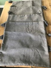 brand new 4 grey tassel zip modern cushion covers 44x42cm