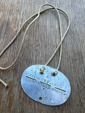 Ww2 german dog tag cord - tag,