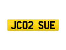 JC02SUE - Private Cherished Number Plate Registration - On Retention - Sue Susan