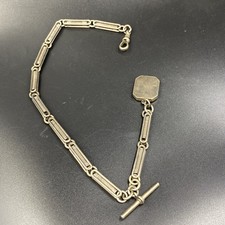 Victorian Silver Pocket Watch Chain 