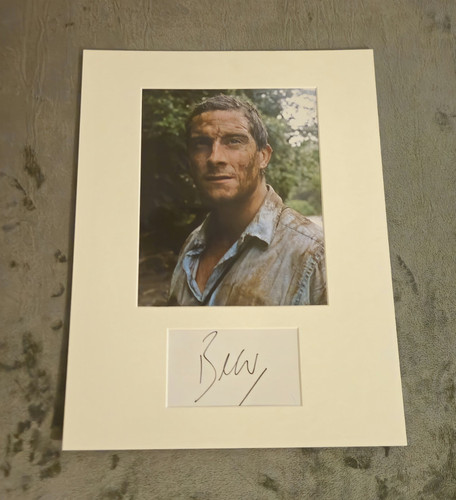 Bear grylls signed 16x12 - bear,