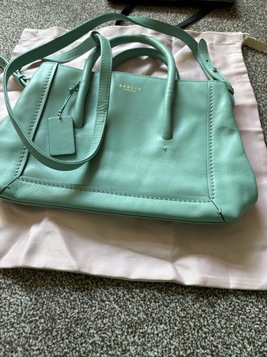 Green leather radley bag - green, with