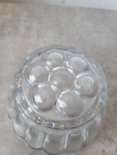 Vintage 1 Pint Round Glass Jelly  Mould