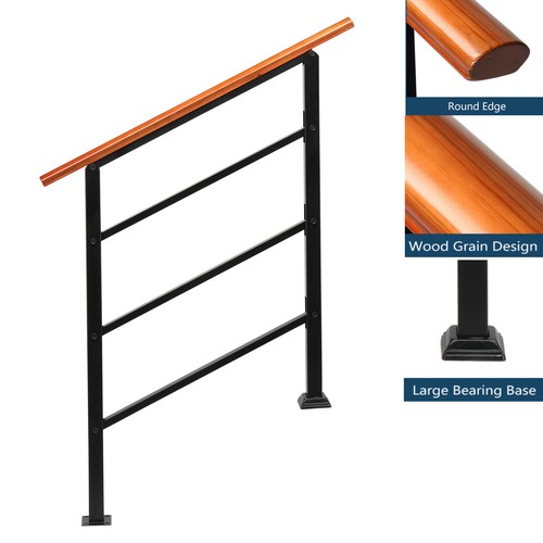 Wood iron handrail - iron, picket