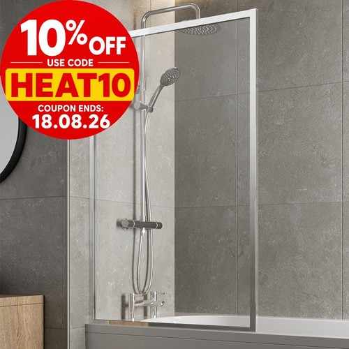 800mm chrome over bath - bath, shower