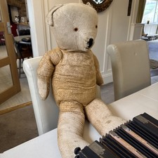 Large Antique Jointed Mohair