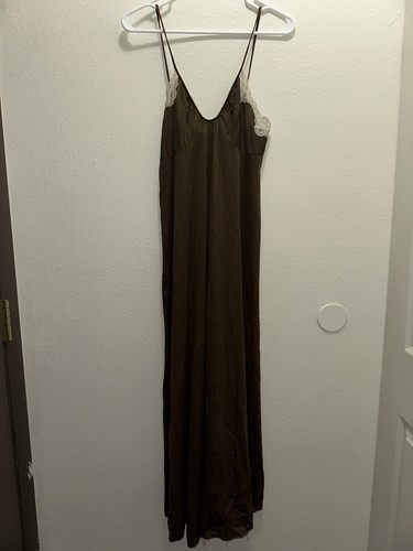 Brown beige solid - solid, lace