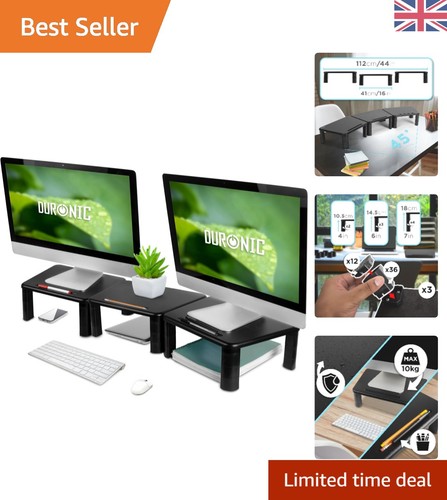 Triple monitor stand riser - monitor,