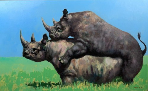 Large contemporary oil - large,