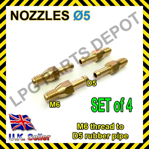 5mm tail hose brass - , nozzles