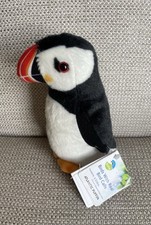RSPB Wild Republic Bird Plush Atlantic Puffin with Real  Bird Call 