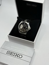 Seiko Premier Mens Moon Phase Power Indicator Chronograph Quartz Watch SRX017P1