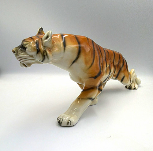 Royal dux porcelain tiger - royal,