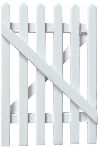 Dolls house white picket - house,
