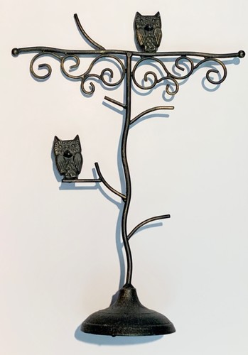 Filigree metal jewelry tree - metal,