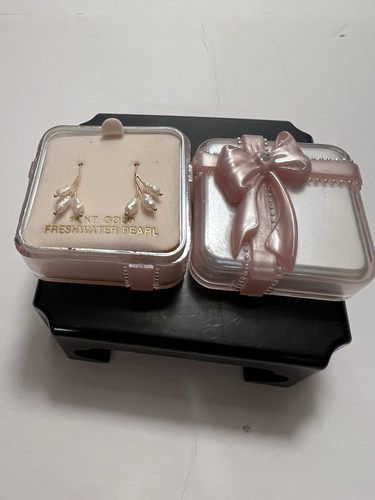 14k freshwater pearls - pearls, french