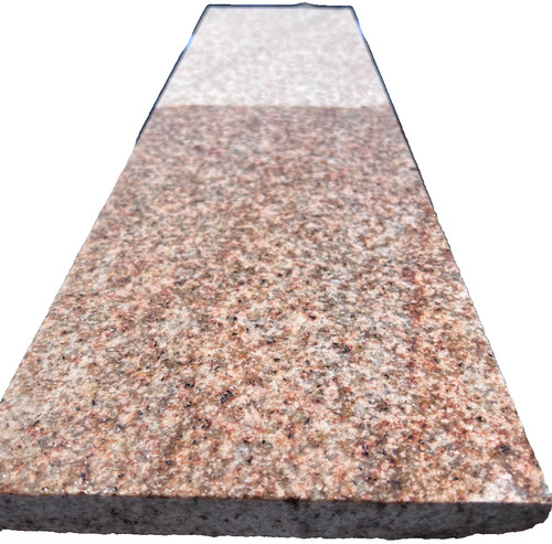 Granite plank paving - plank, rust