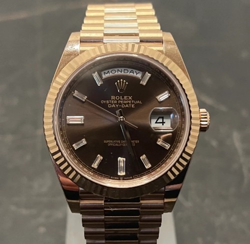 18ct rose gold rolex - 18ct,