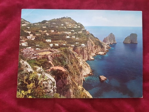 Postcard travelled capri - z1,