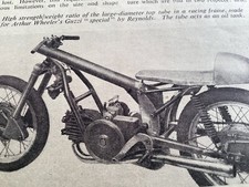 ARTHUR WHEELER MOTO GUZZI SPECIAL REYNOLDS FRAME PERIOD 1959 MOTORCYCLE ARTICLE