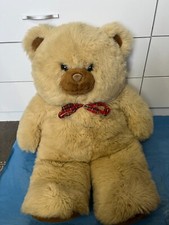 Chad Valley Fluffy Cream Beige Teddy Bear Soft Toy Plush 28" Cute Vintage