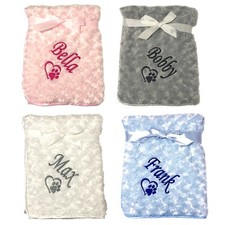 DOG CAT PET BLANKET ROSEBUD
