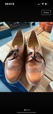 Swan Crockett Jones Ladies Vintage Shoes Size 4.5 Brogue Brown